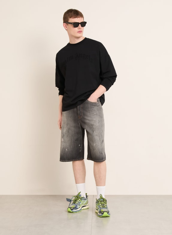 Palm Angels T-shirt met lange mouwen ZWART
