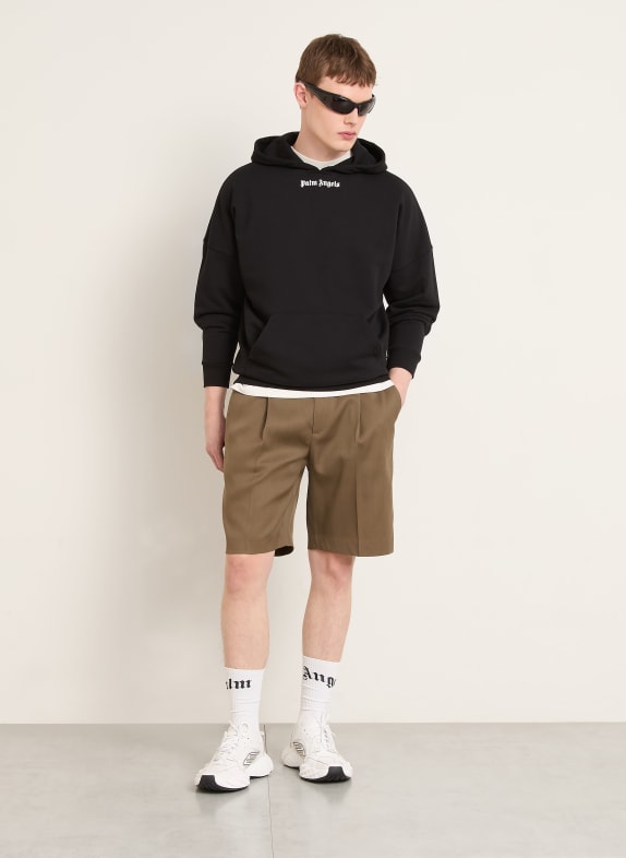 Palm Angels Oversized hoodie ZWART / WIT