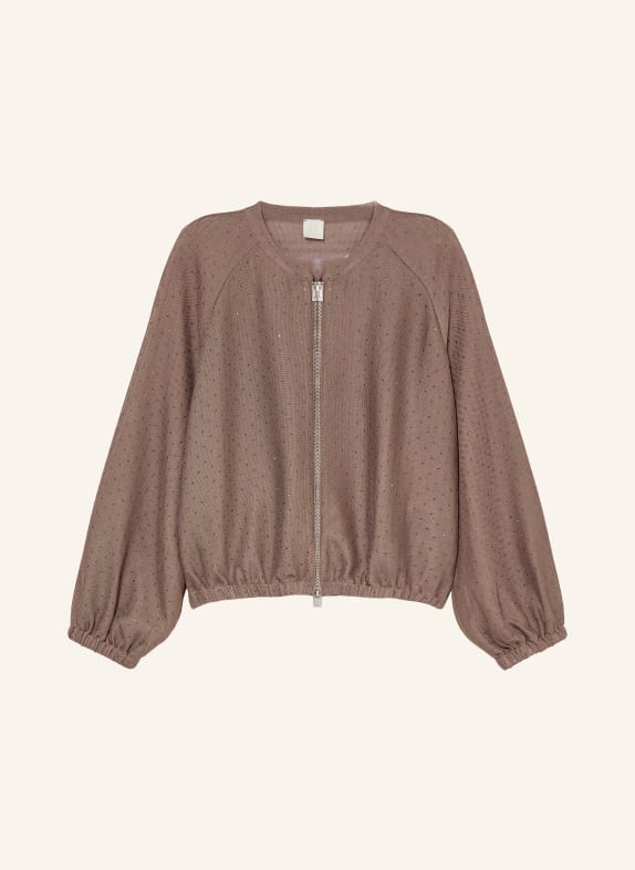 MARELLA Blouson mit Schmucksteinen BRAUN