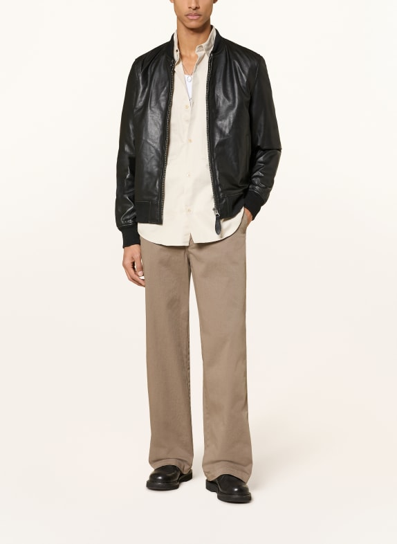 Schott NYC leren jas ZWART
