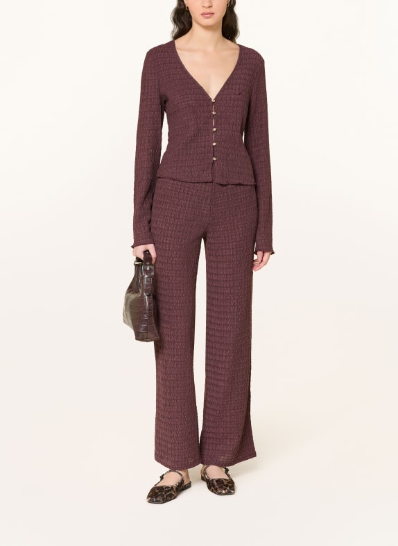 ONLY Marlene-broek van jersey BRUIN