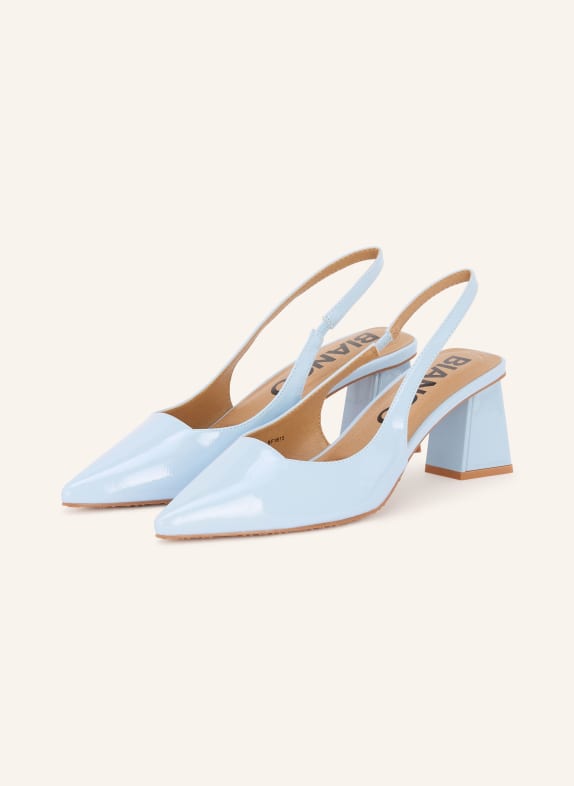 BIANCO slingback pumps LIGHT BLUE