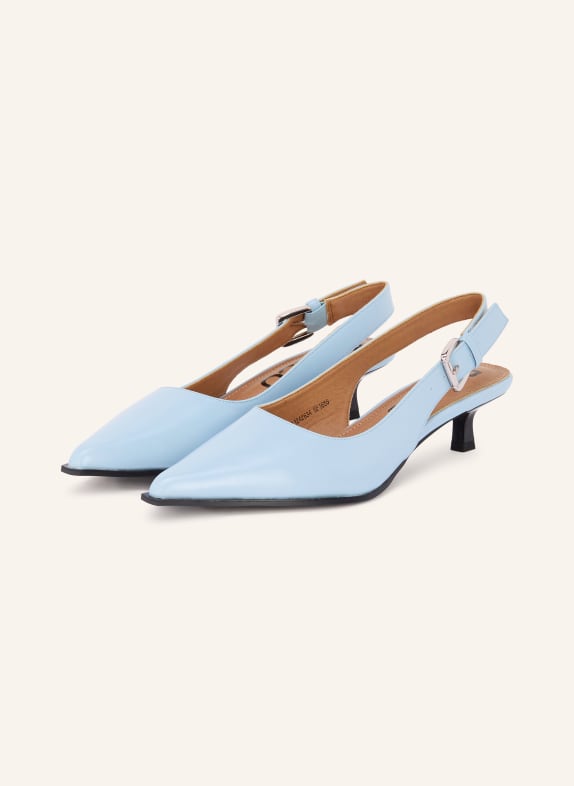 BIANCO BIAIDA Sling Pumps LIGHT BLUE / SILVER