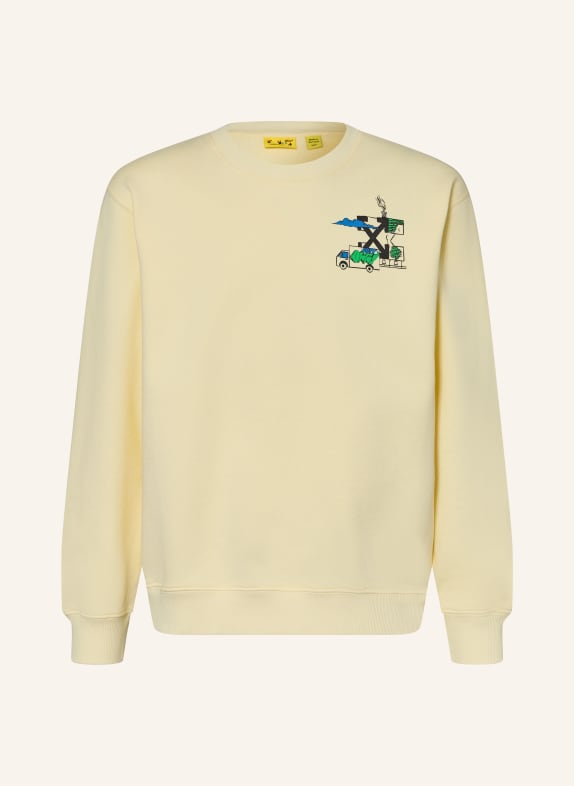 Off-White Sweatshirt LICHTGEEL / GROEN / BLAUW
