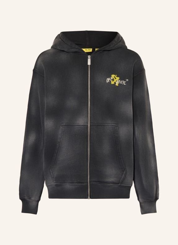 Off-White Sweatjack DONKERGRIJS / GEEL / WIT