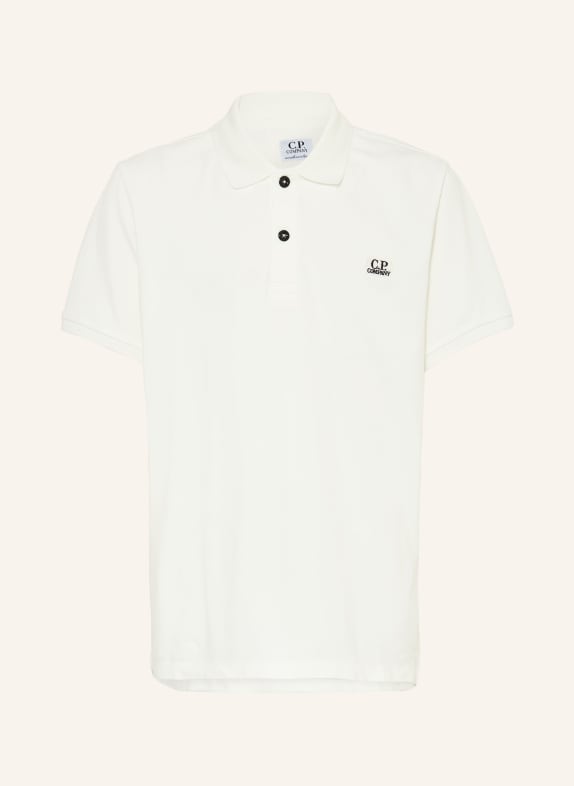C.P. COMPANY Piqué-Poloshirt WEISS