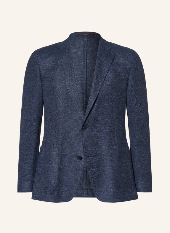 windsor. GIRO-colbert met extra slanke pasvorm en linnen DONKERBLAUW