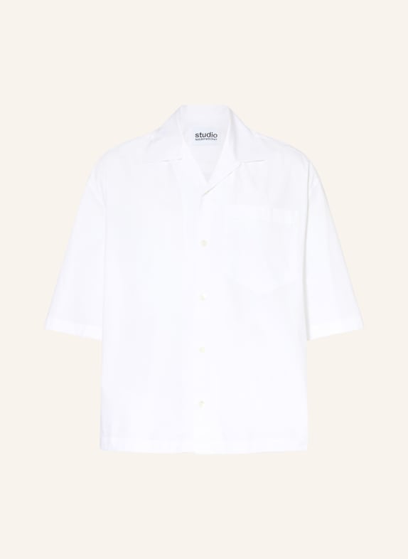 studio seidensticker Chemise Comfort Fit à manches 3/4 BLANC