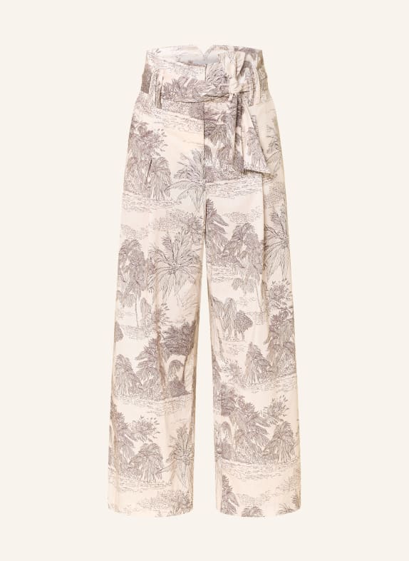 CINQUE 7/8-broek CIHARPER CRÈME / MARRON FONCÉ