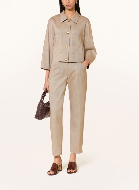 CINQUE CILEDO-jasje met 3/4-mouwen BEIGE / CRÈME