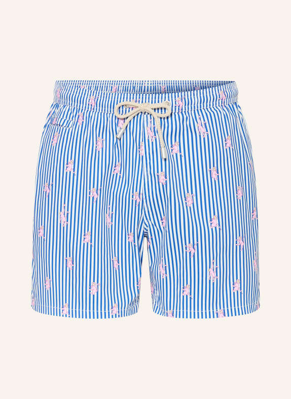MC2 SAINT BARTH Zwemshorts BLAUW / ROZE / WIT