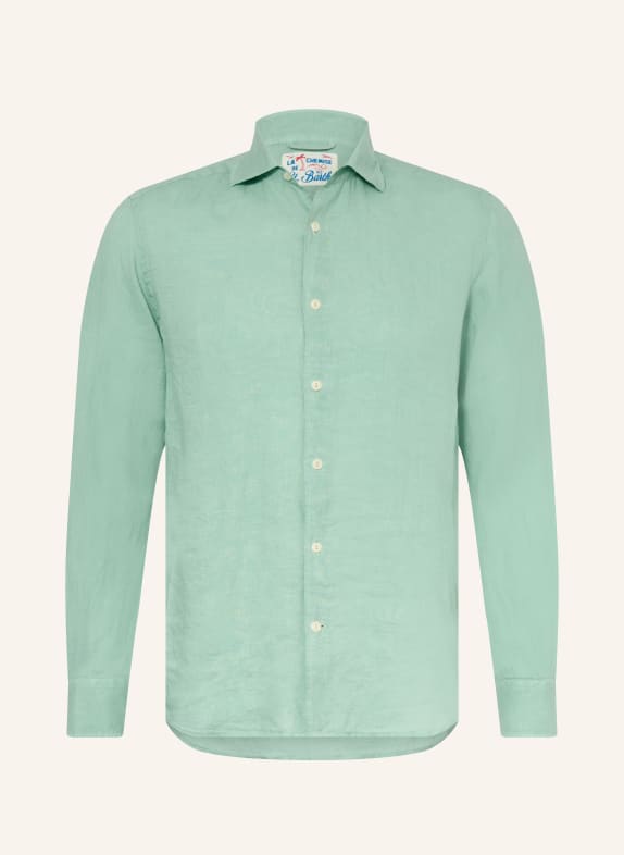 MC2 SAINT BARTH Resorthemd PAMPLONA Comfort Fit van linnen TURQUOISE