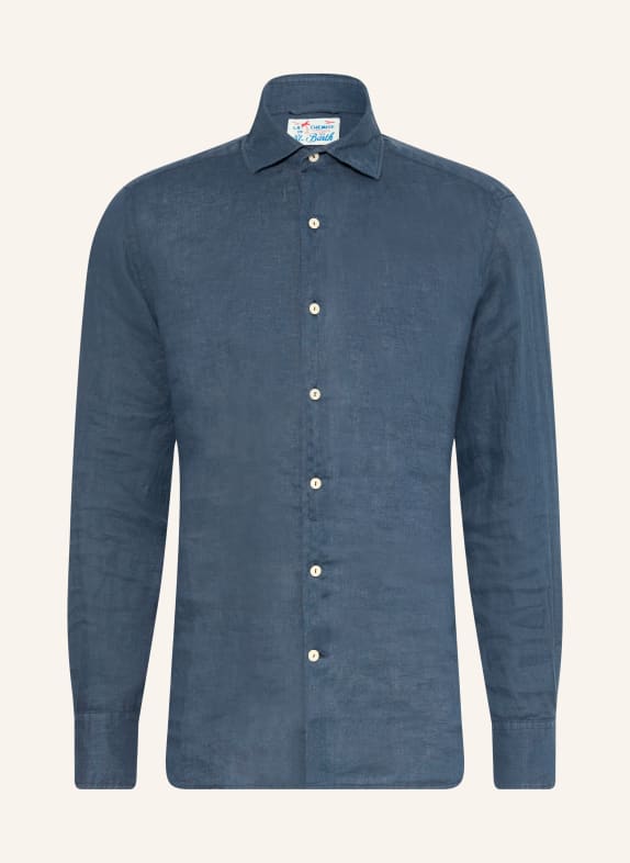 MC2 SAINT BARTH Resorthemd PAMPLONA Comfort Fit aus Leinen DUNKELBLAU