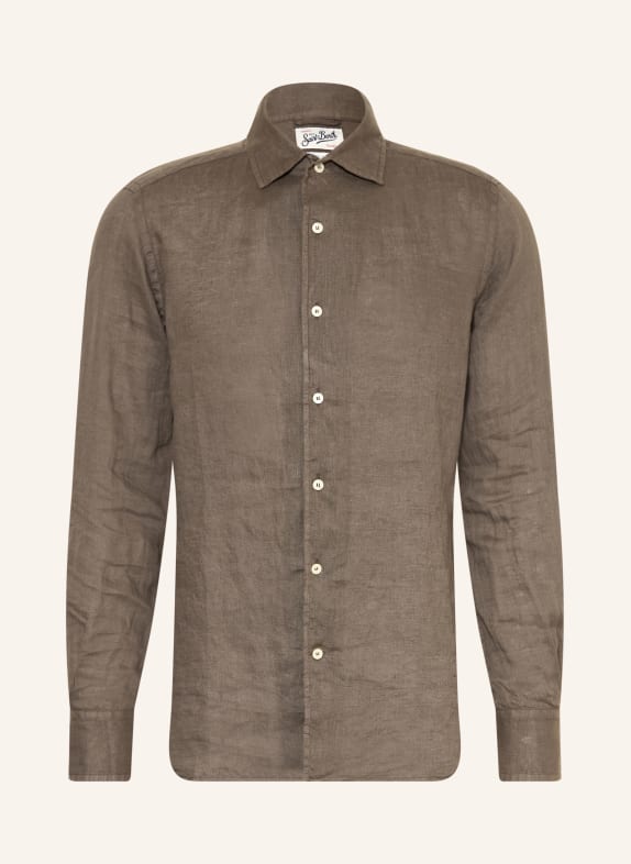 MC2 SAINT BARTH Leinenhemd RAPHAEL Comfort Fit KHAKI