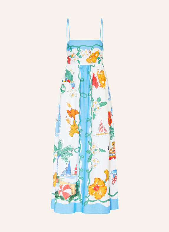 SEAFOLLY Strandkleid VIVA VACATION HELLBLAU / ORANGE / GRÜN