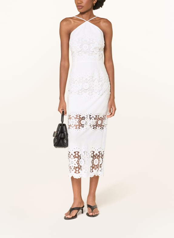 PATRIZIA PEPE Dress with lace WHITE