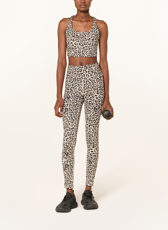 GOLDBERGH Legging ARTEMIS CRÈME / BRUIN / ZWART
