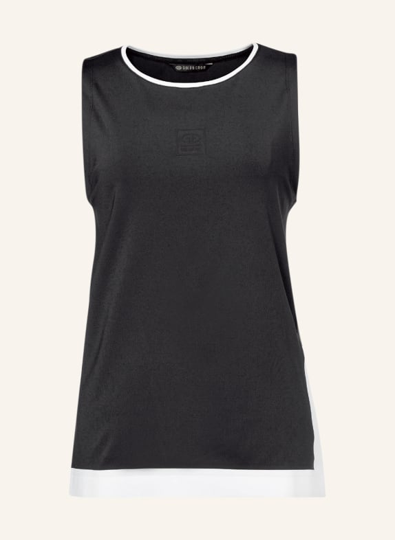 GOLDBERGH Tanktop LUSSURIA ZWART / WIT