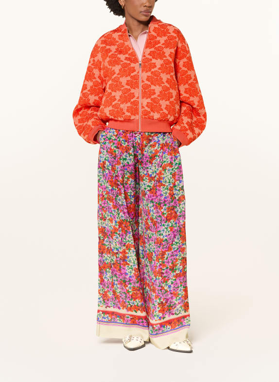 ESSENTIEL ANTWERP Jacquard blouson JIBE RED / LIGHT RED