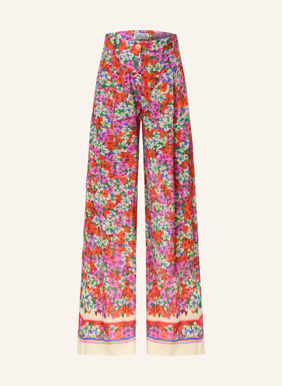 ESSENTIEL ANTWERP JOEK marlena pants with silk PINK / ORANGE / GREEN