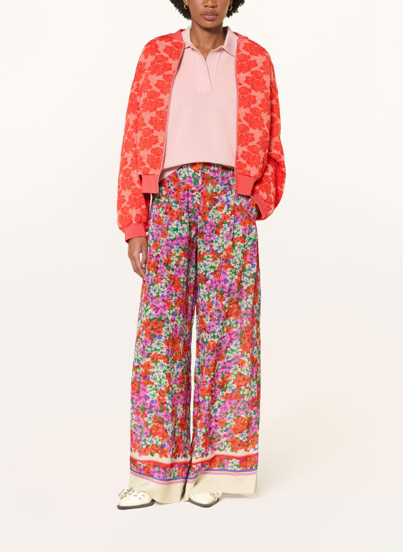 ESSENTIEL ANTWERP Marlene-broek JOEK met zijde ROZE / ORANJE / GROEN