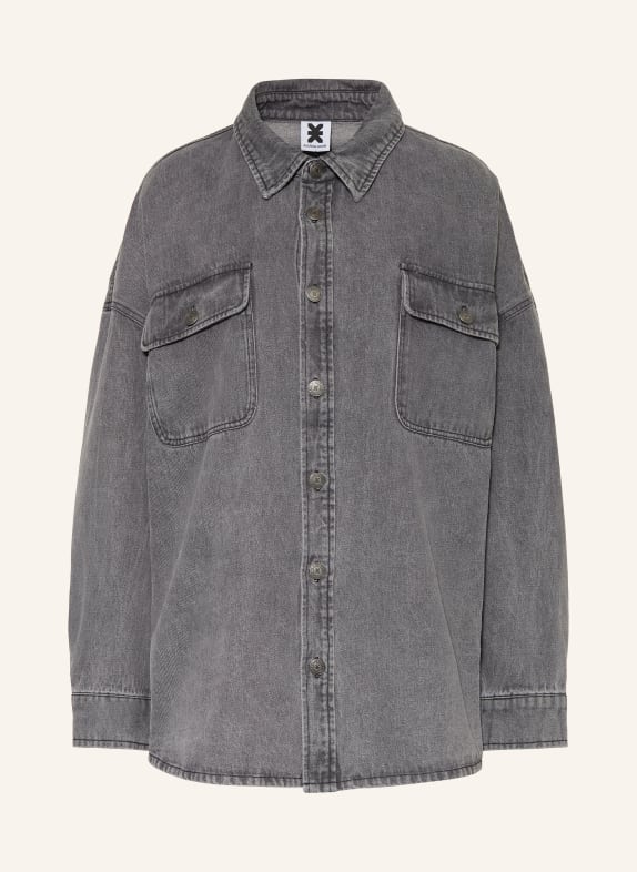 KARO KAUER Denim overshirt GRAY