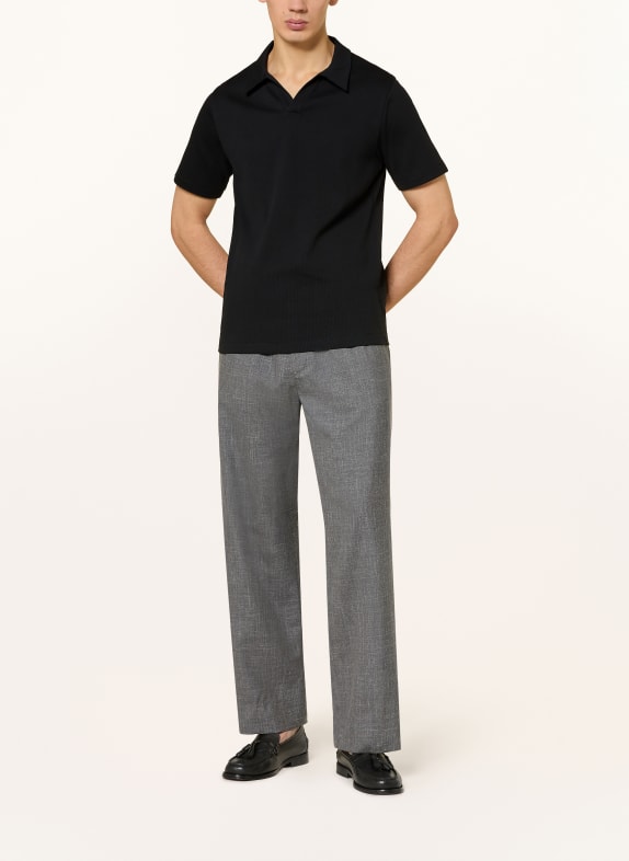 CHAS Tricou polo din jersey NEGRU