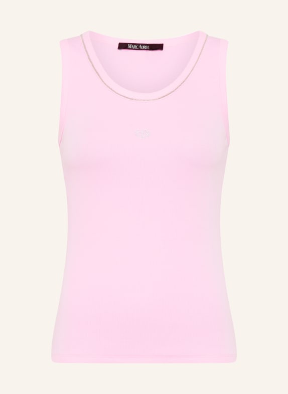 MARC AUREL Top met sierstenen ROZE