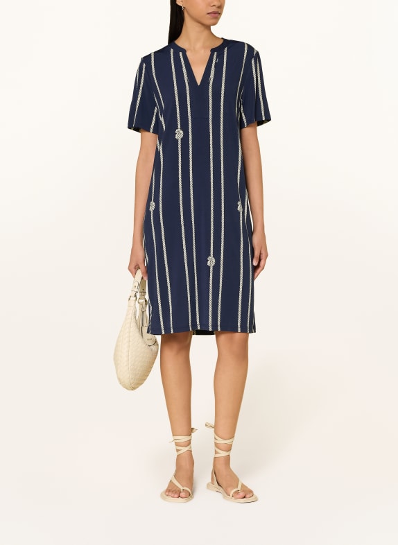 Miss Lagotte Kleid DUNKELBLAU / WEISS