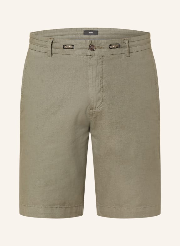 CINQUE CIJUNO-short van linnen KAKI