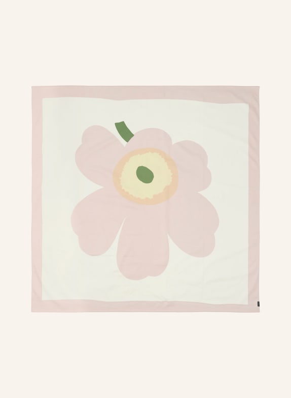 marimekko Tischdecke UNIKKO HELLROSA / DUNKELGRÜN / WEISS