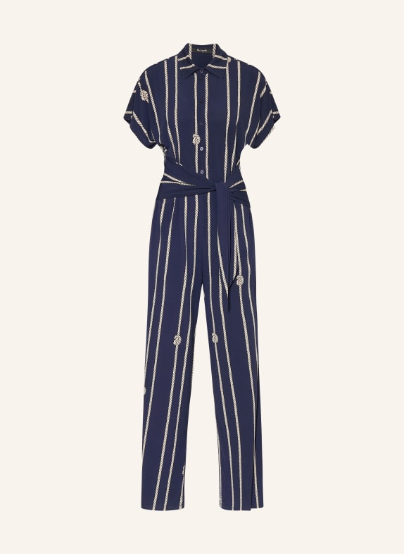 Miss Lagotte Jumpsuit DONKERBLAUW / WIT
