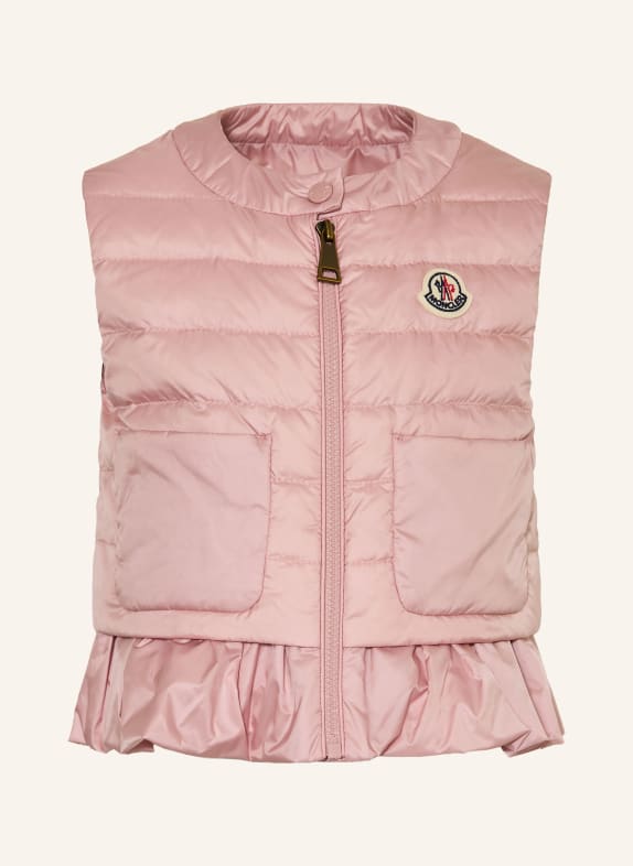 MONCLER enfant Gilet en duvet LATIFE ROSÉ