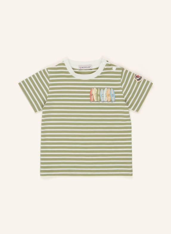 MONCLER enfant T-Shirt OLIV / WEISS