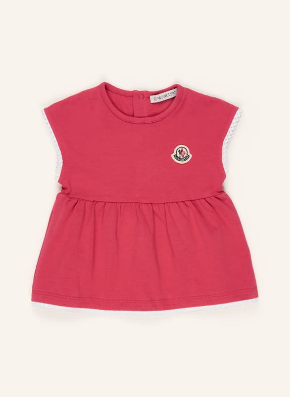 MONCLER enfant Jerseykleid PINK / WEISS