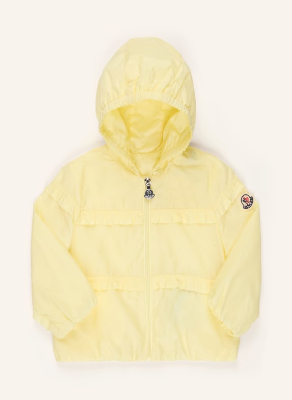 MONCLER enfant Jacke HITI mit Rüschen HELLGELB