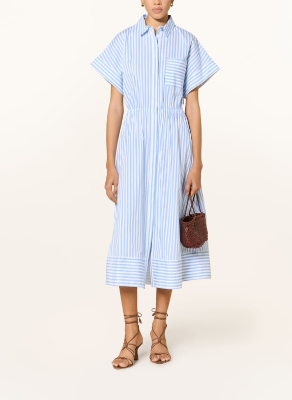 JOOP! Hemdblusenkleid DONIKA HELLBLAU / WEISS