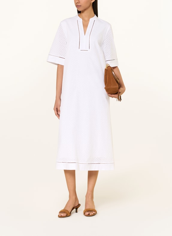 JOOP! Kleid DEBRA aus Lochspitze mit 3/4-Arm WEISS