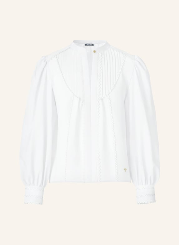 JOOP! Blusenhirt BIONDA mit Spitze WEISS