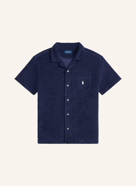 POLO RALPH LAUREN Chemise de villégiature Comfort Fit en tissu éponge BLEU FONCÉ