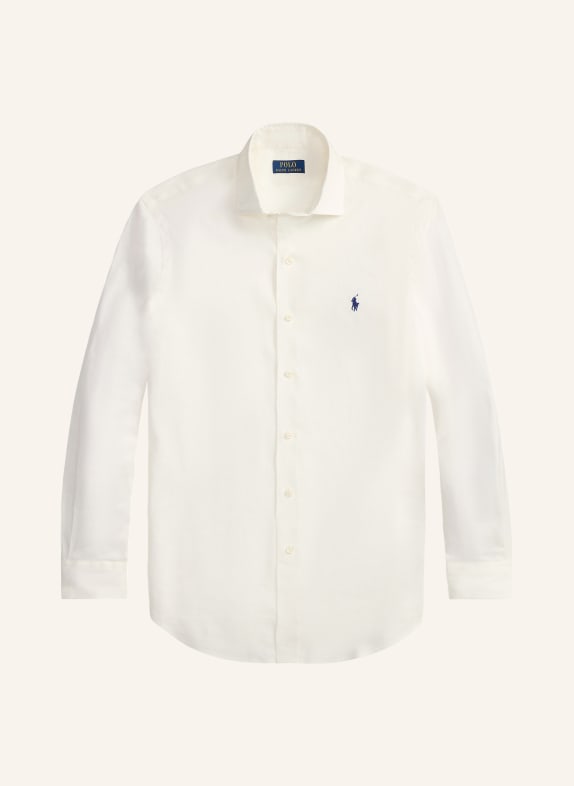 POLO RALPH LAUREN Custom Fit linen shirt WHITE