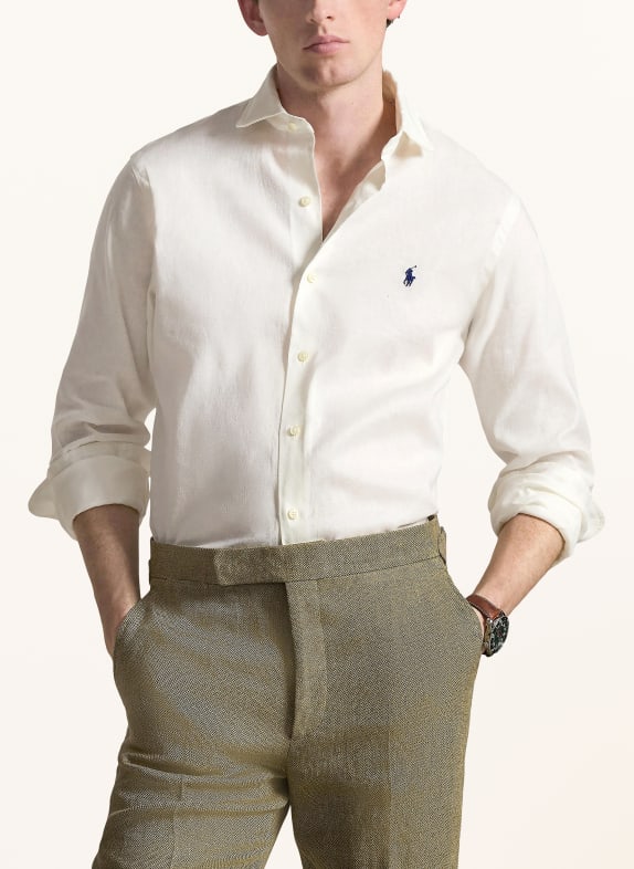 POLO RALPH LAUREN Linnen overhemd Custom Fit WIT
