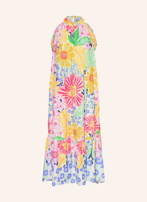 TONNO & PANNA Kleid mit Rüschen WEISS / PINK / GELB