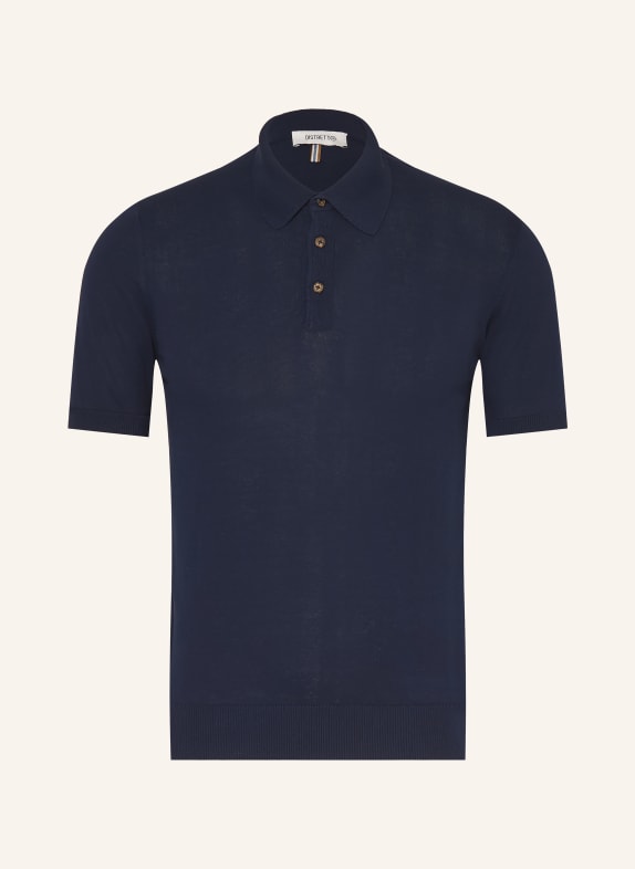 DISTRETTO 12 CARRARA knitted polo shirt DARK BLUE