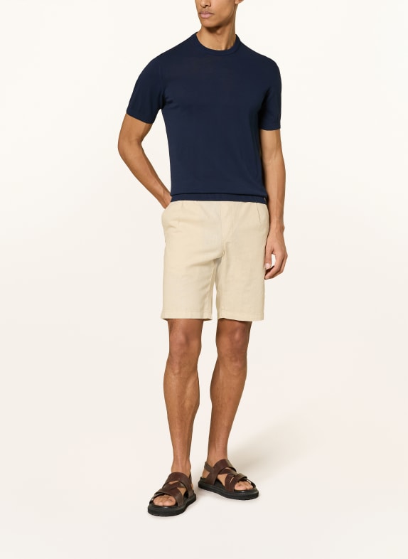 DISTRETTO 12 gebreid shirt DONKERBLAUW