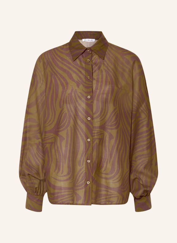 SoSUE ANTONIA Shirt Blouse OLIVE / BROWN