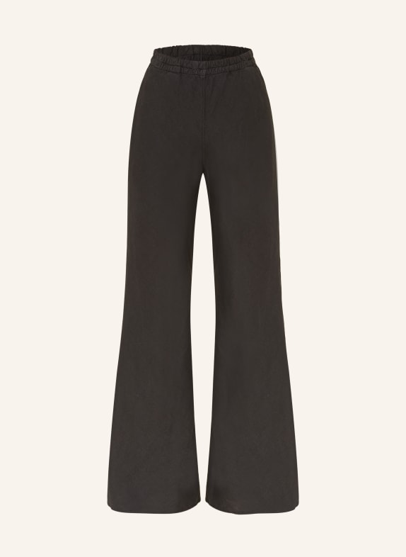 SoSUE Bootcut-Hose JOANNA aus Leinen SCHWARZ