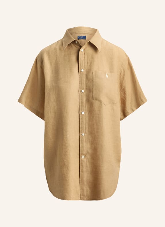 POLO RALPH LAUREN Linnen overhemdblouse CAMEL