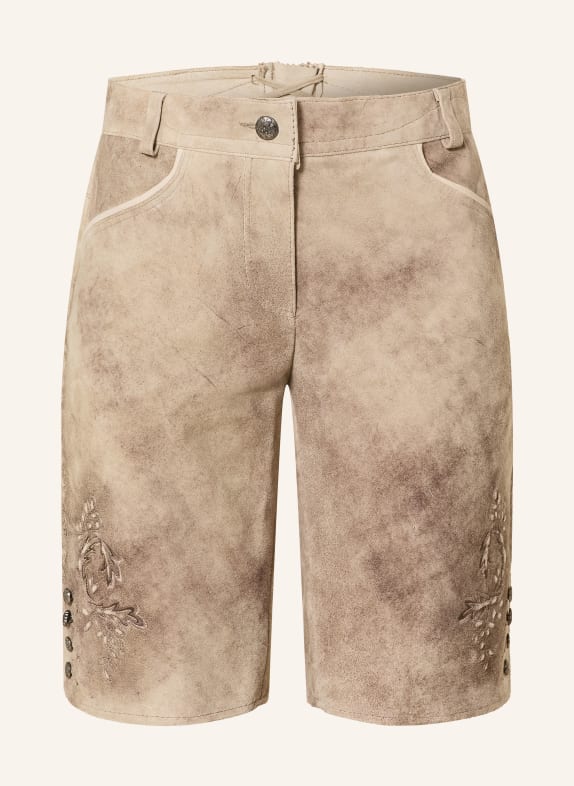 Spieth & Wensky Traditionele leren broek DENGEL LICHTBRUIN