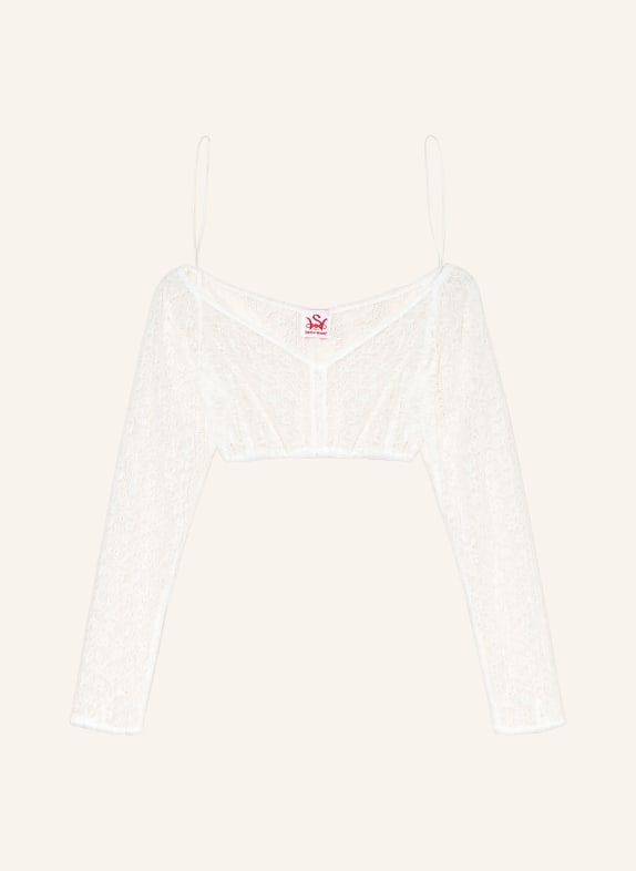 Spieth & Wensky Dirndlbluse HILDIS aus Spitze WEISS